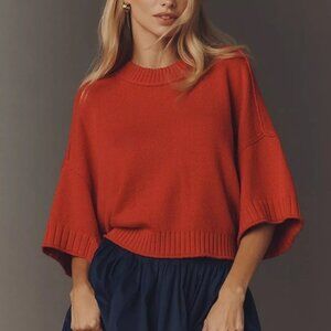 Women’s Red Boxy Knit Sweater